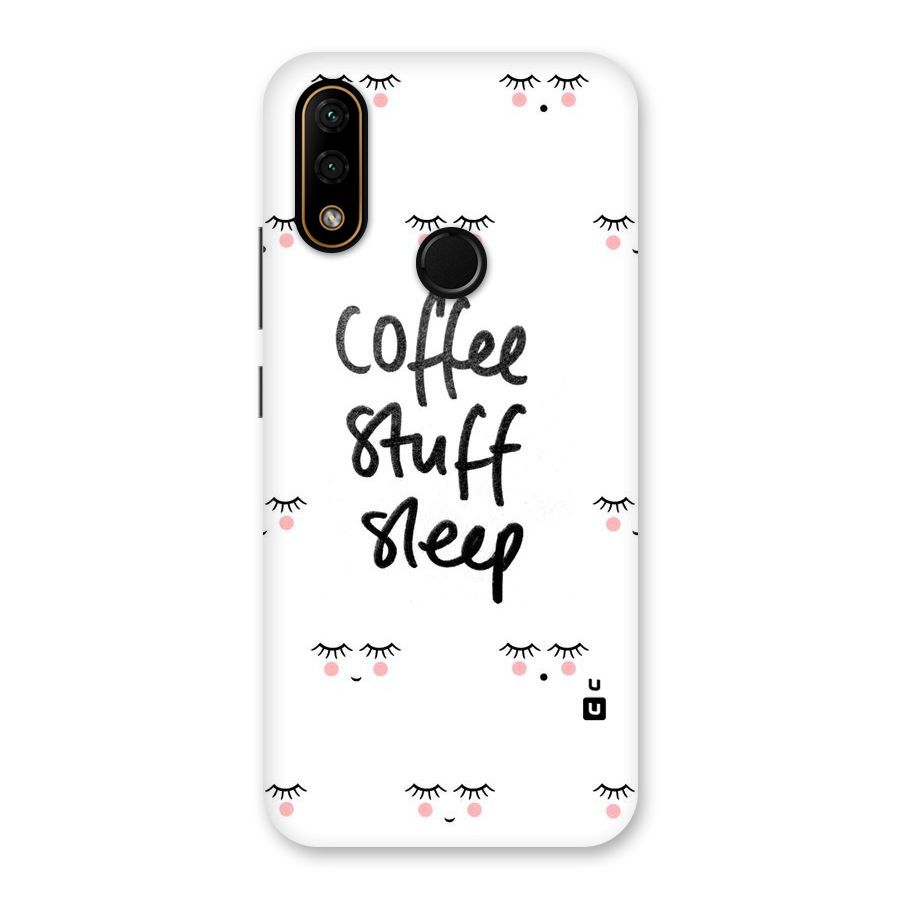Coffee Stuff Sleep Back Case for Lenovo A6 Note