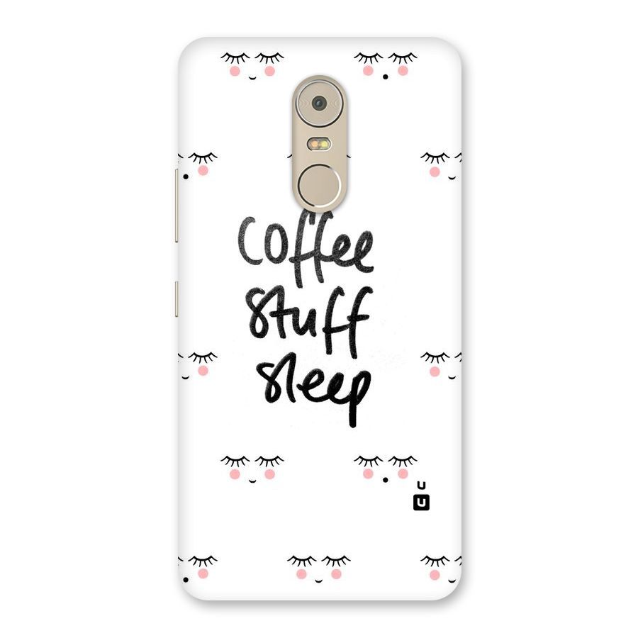Coffee Stuff Sleep Back Case for Lenovo K6 Note