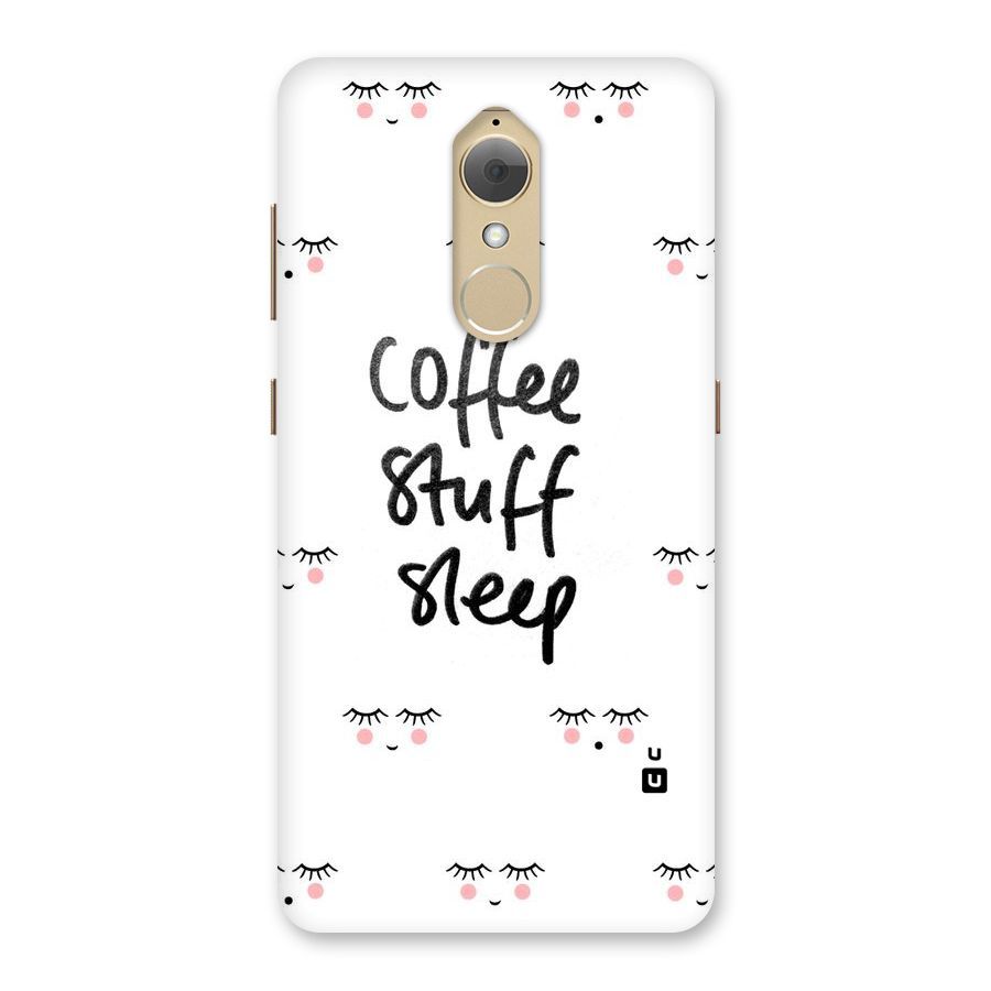 Coffee Stuff Sleep Back Case for Lenovo K8