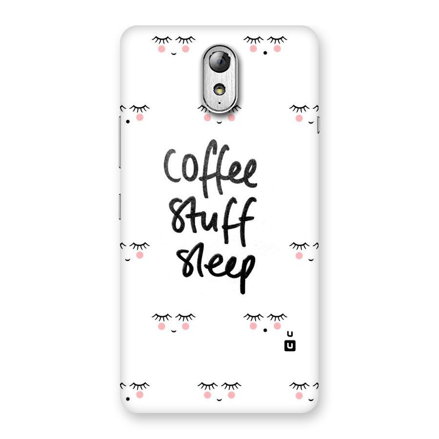 Coffee Stuff Sleep Back Case for Lenovo Vibe P1M