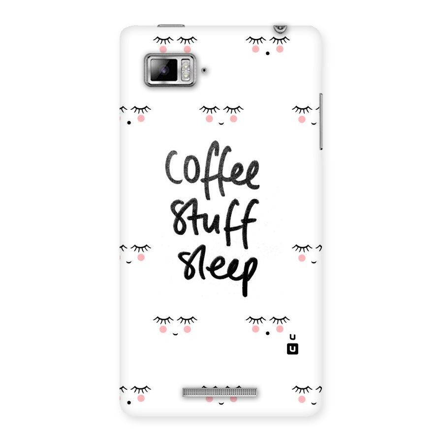 Coffee Stuff Sleep Back Case for Lenovo Vibe Z K910