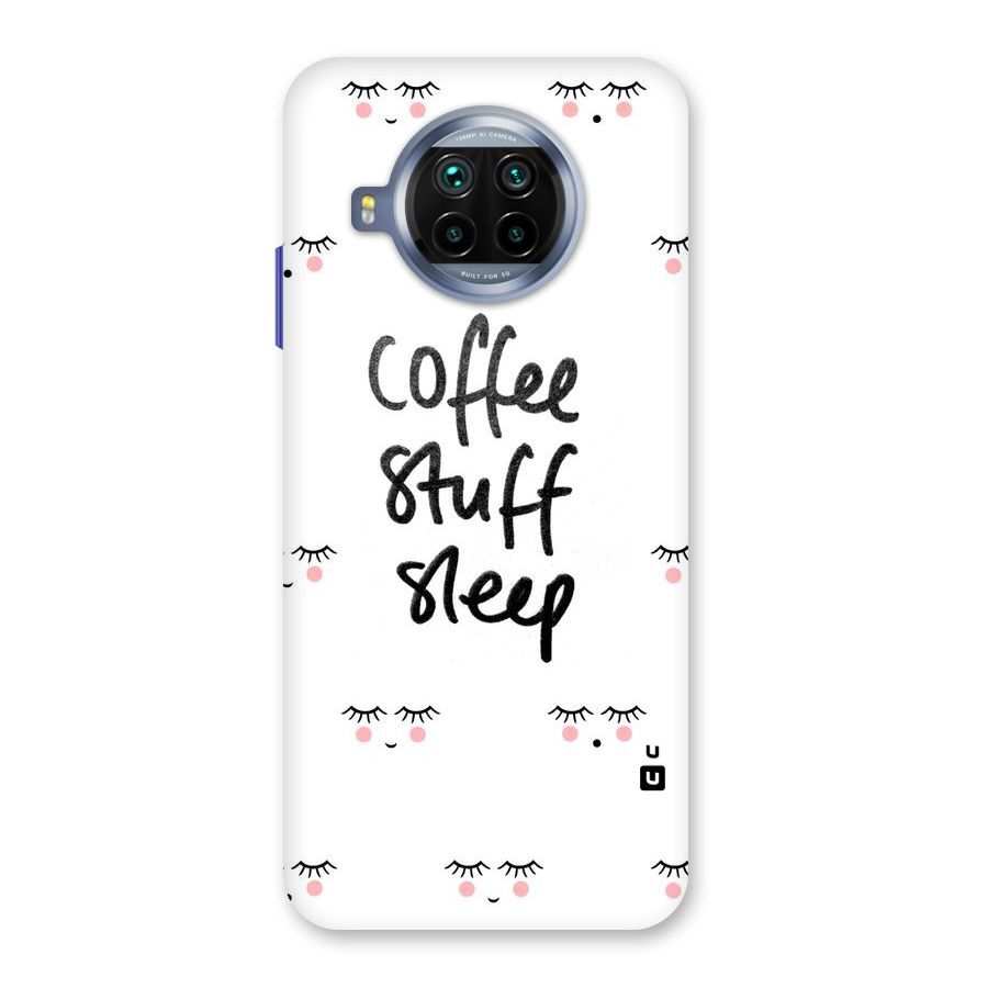 Coffee Stuff Sleep Back Case for Mi 10i