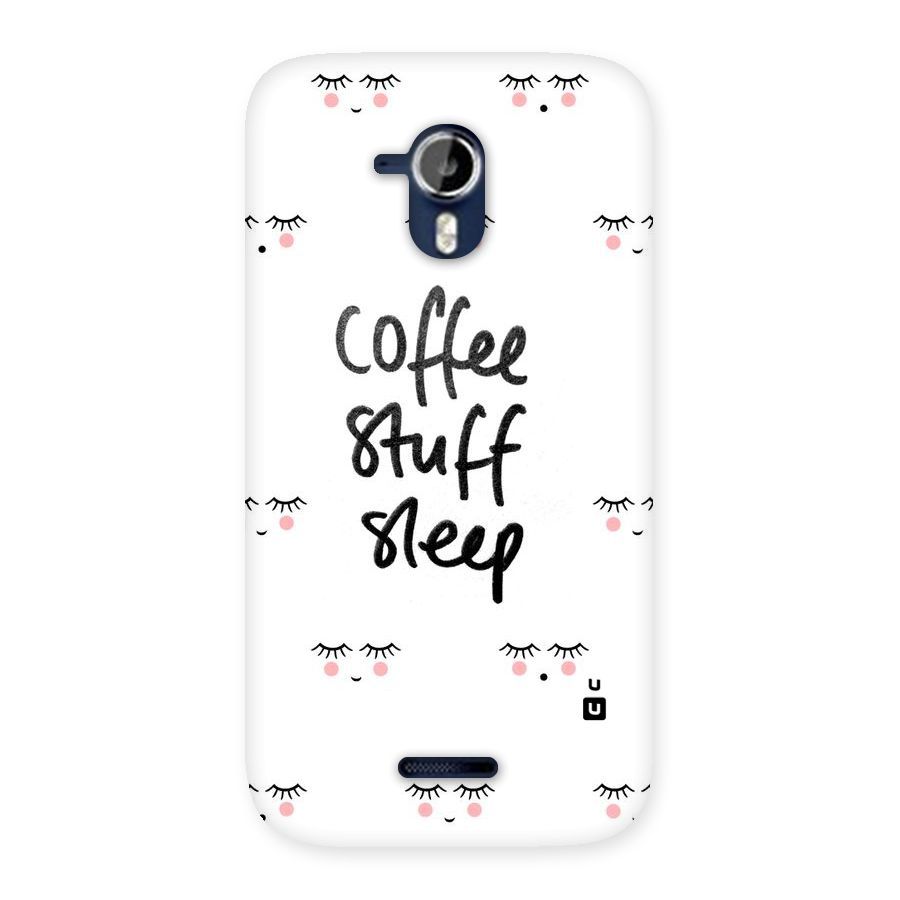 Coffee Stuff Sleep Back Case for Micromax Canvas Magnus A117