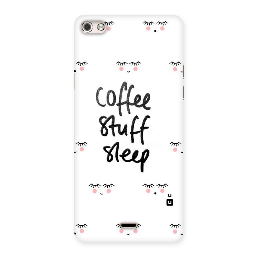 Coffee Stuff Sleep Back Case for Micromax Canvas Silver 5