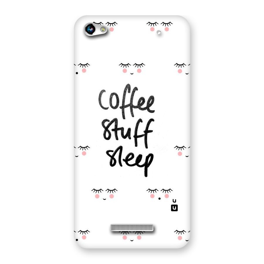 Coffee Stuff Sleep Back Case for Micromax Hue 2