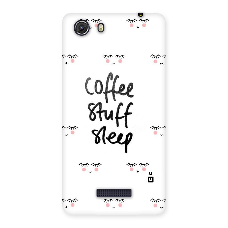 Coffee Stuff Sleep Back Case for Micromax Unite 3