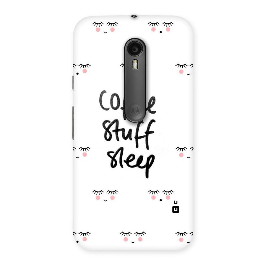 Coffee Stuff Sleep Back Case for Moto G3