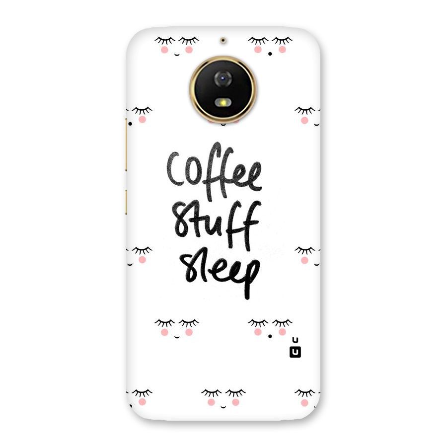 Coffee Stuff Sleep Back Case for Moto G5s