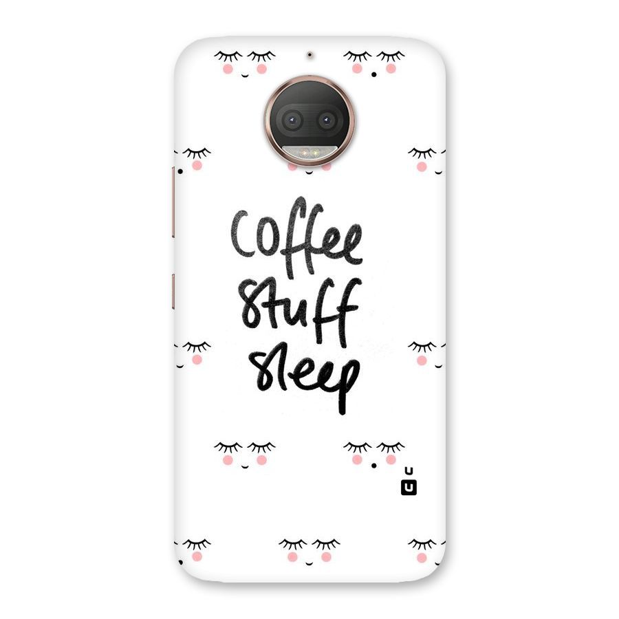 Coffee Stuff Sleep Back Case for Moto G5s Plus