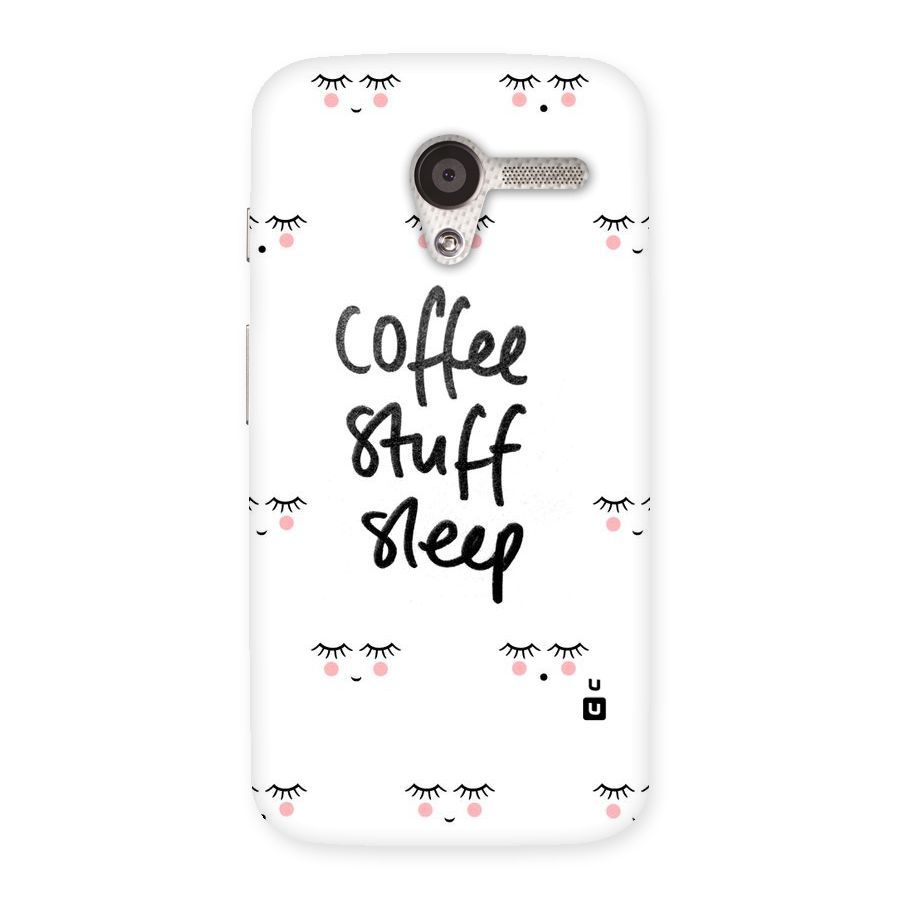 Coffee Stuff Sleep Back Case for Moto X