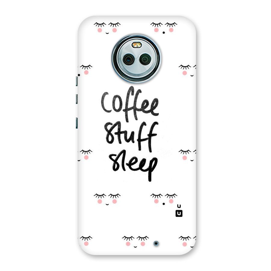 Coffee Stuff Sleep Back Case for Moto X4
