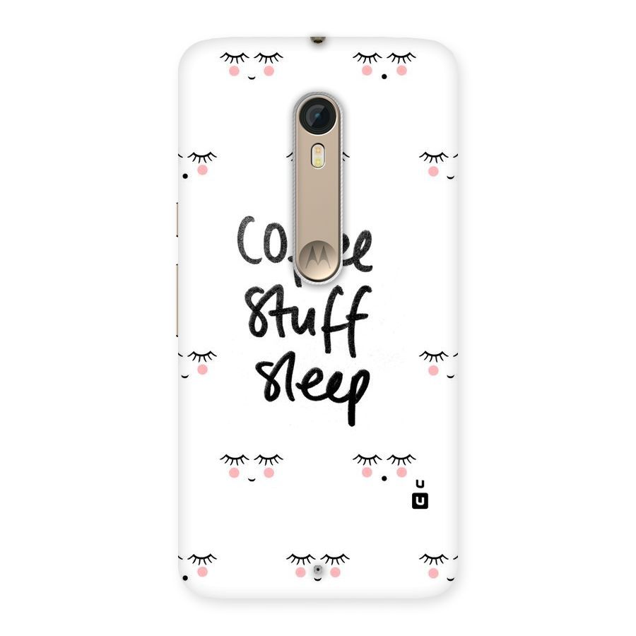 Coffee Stuff Sleep Back Case for Motorola Moto X Style