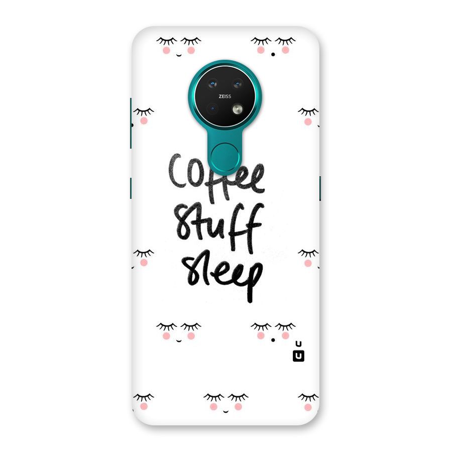 Coffee Stuff Sleep Back Case for Nokia 7.2
