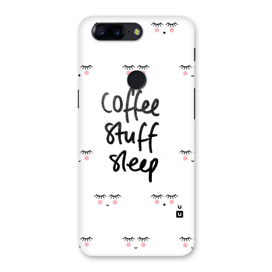 Coffee Stuff Sleep Back Case for OnePlus 5T