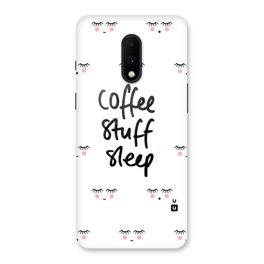 Coffee Stuff Sleep Back Case for OnePlus 7