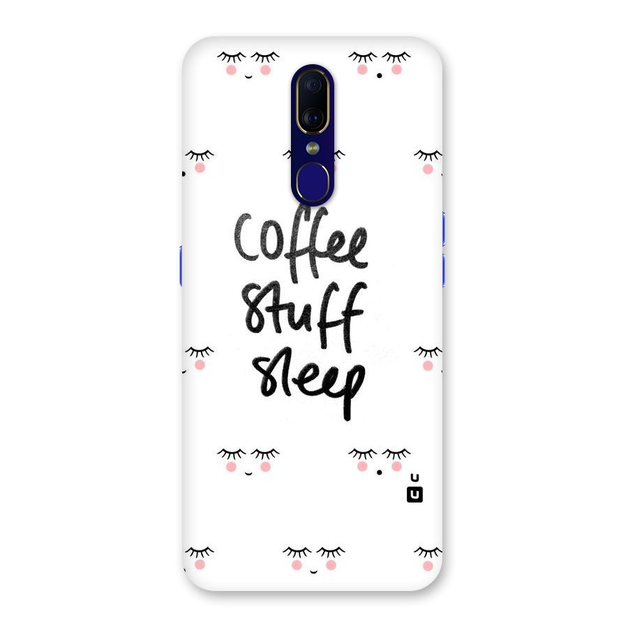 Coffee Stuff Sleep Back Case for Oppo A9