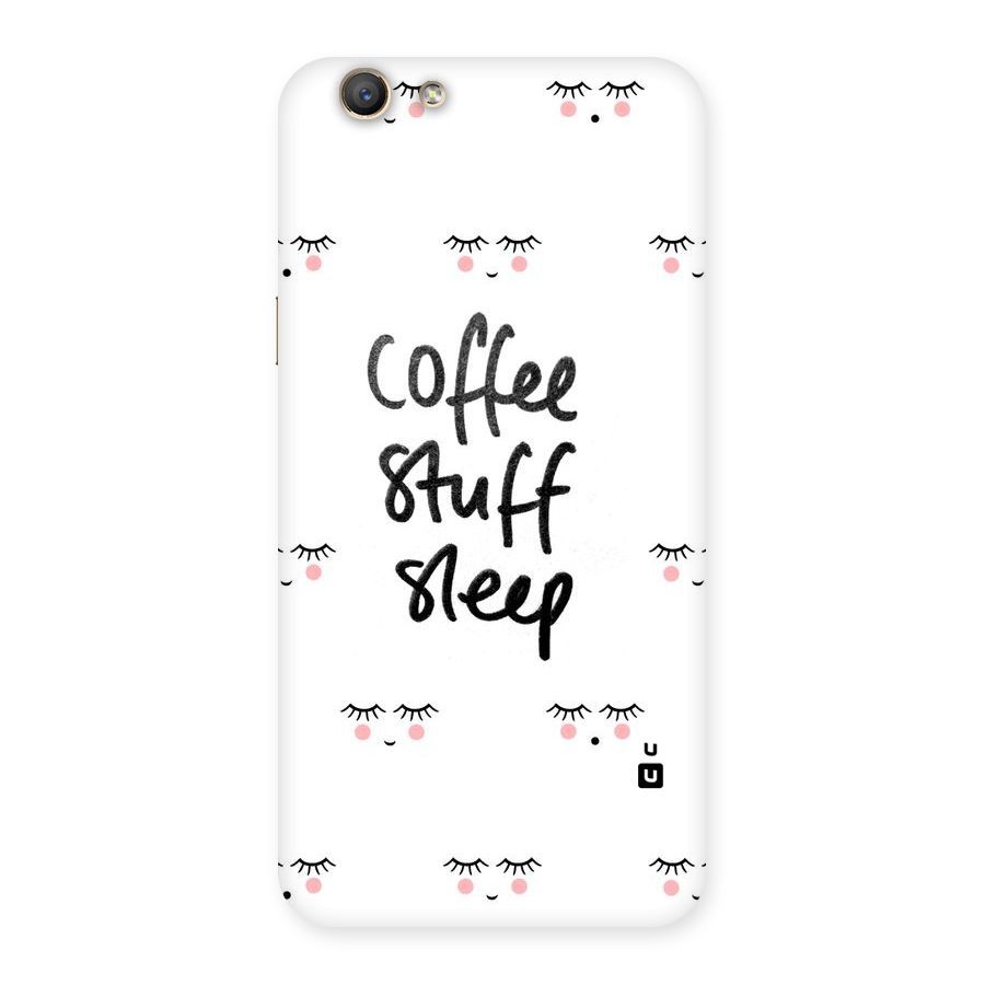 Coffee Stuff Sleep Back Case for Oppo F1s