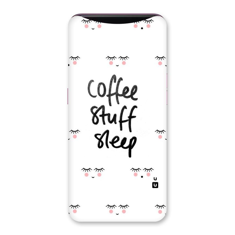 Coffee Stuff Sleep Back Case for Oppo Find X