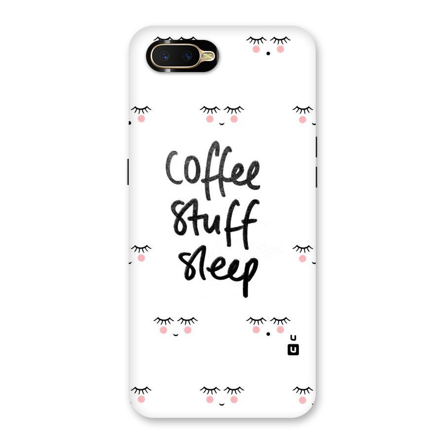 Coffee Stuff Sleep Back Case for Oppo K1