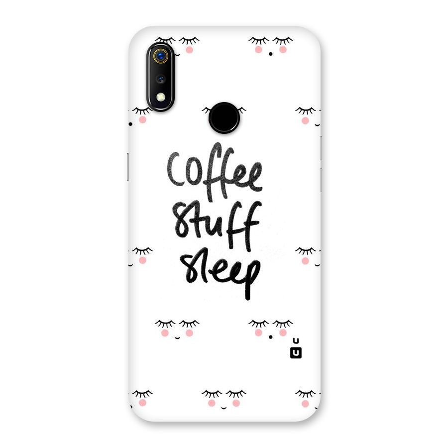 Coffee Stuff Sleep Back Case for Realme 3