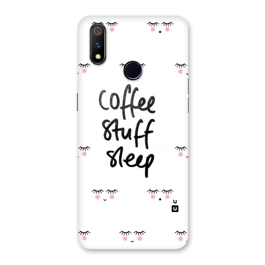 Coffee Stuff Sleep Back Case for Realme 3 Pro