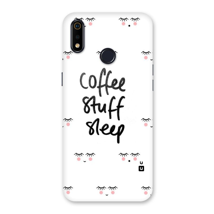 Coffee Stuff Sleep Back Case for Realme 3i