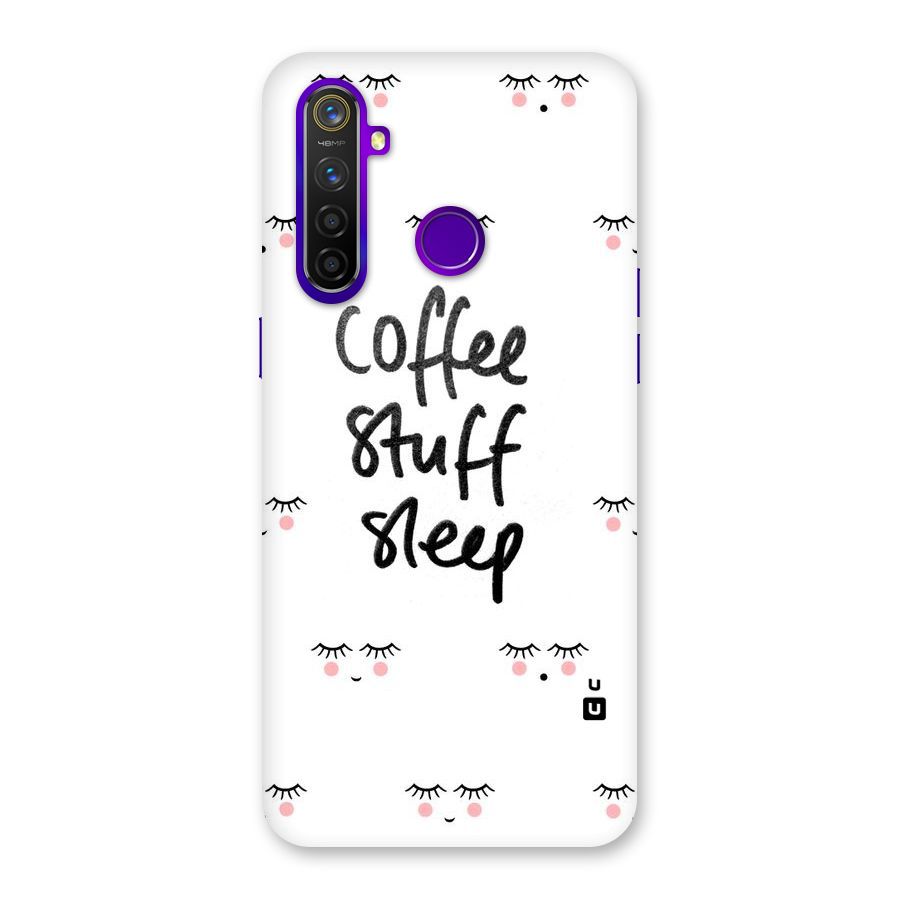 Coffee Stuff Sleep Back Case for Realme 5 Pro