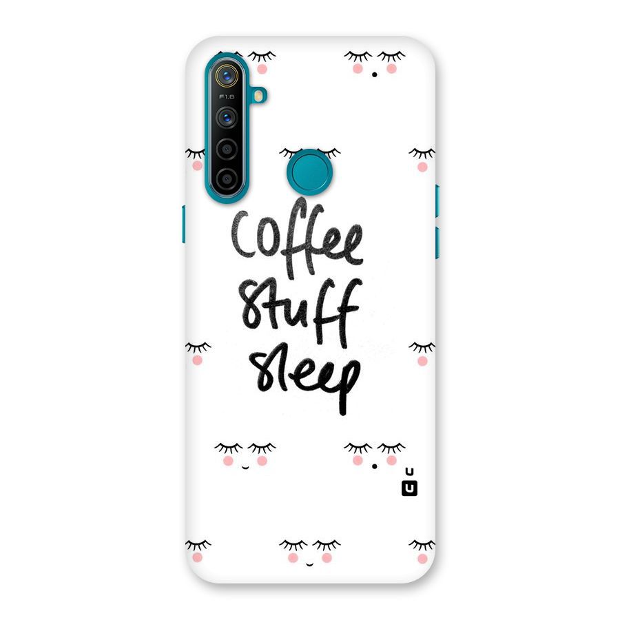 Coffee Stuff Sleep Back Case for Realme 5i
