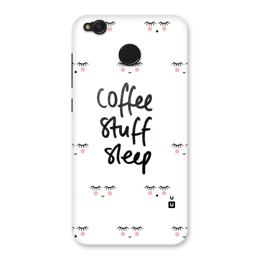 Coffee Stuff Sleep Back Case for Redmi 4
