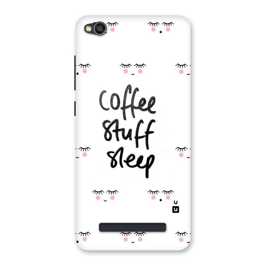 Coffee Stuff Sleep Back Case for Redmi 4A