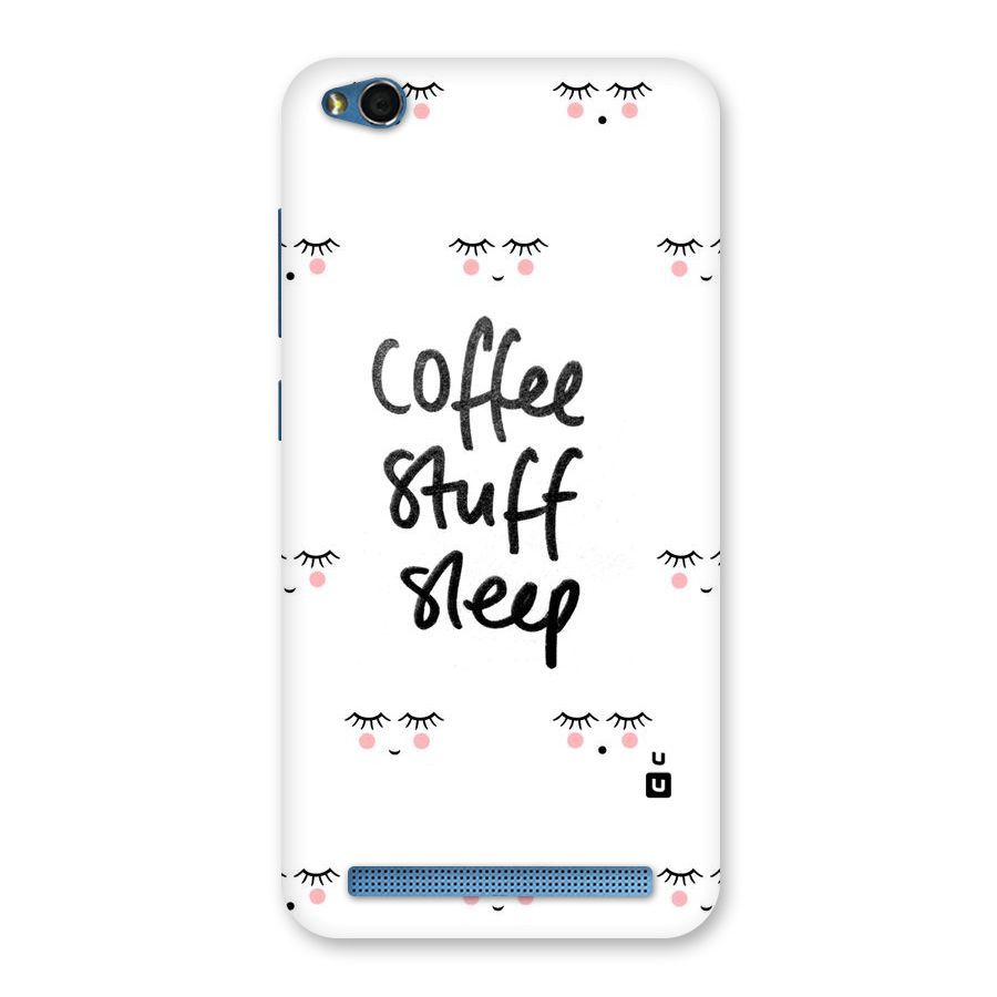 Coffee Stuff Sleep Back Case for Redmi 5A