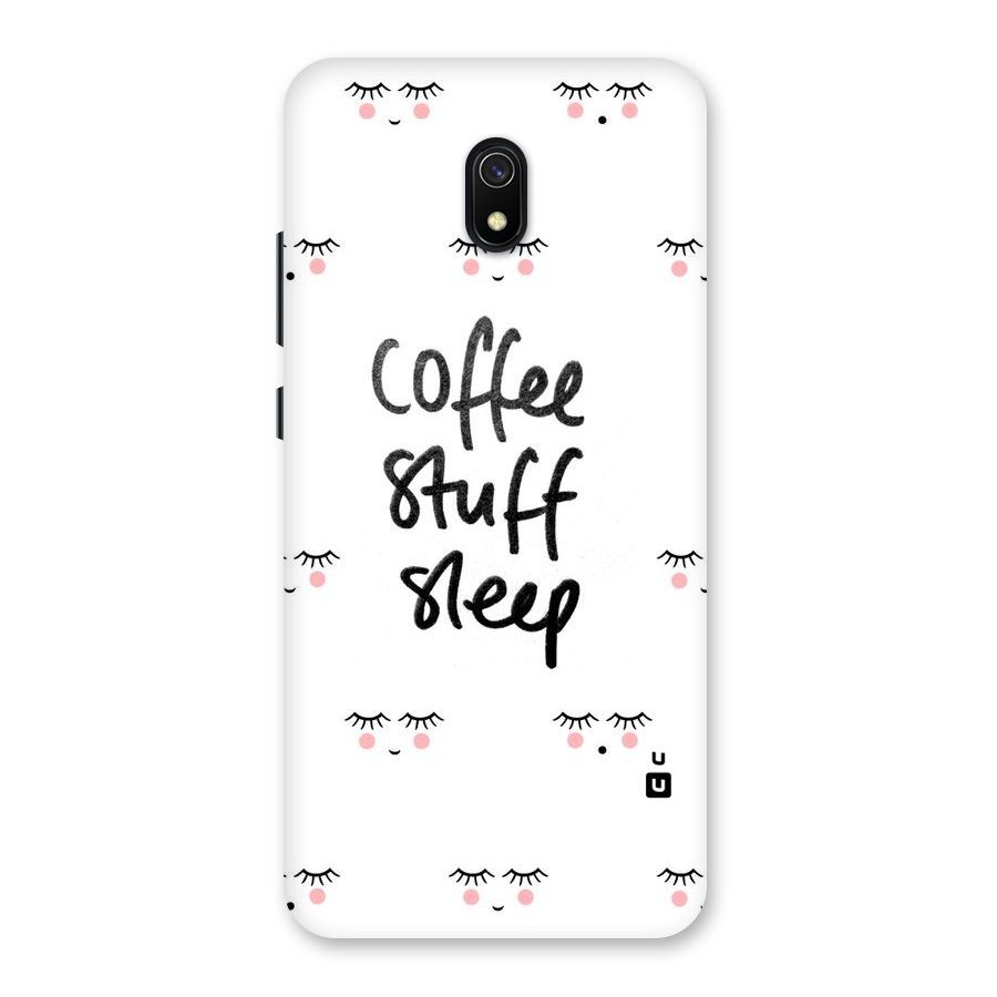 Coffee Stuff Sleep Back Case for Redmi 8A