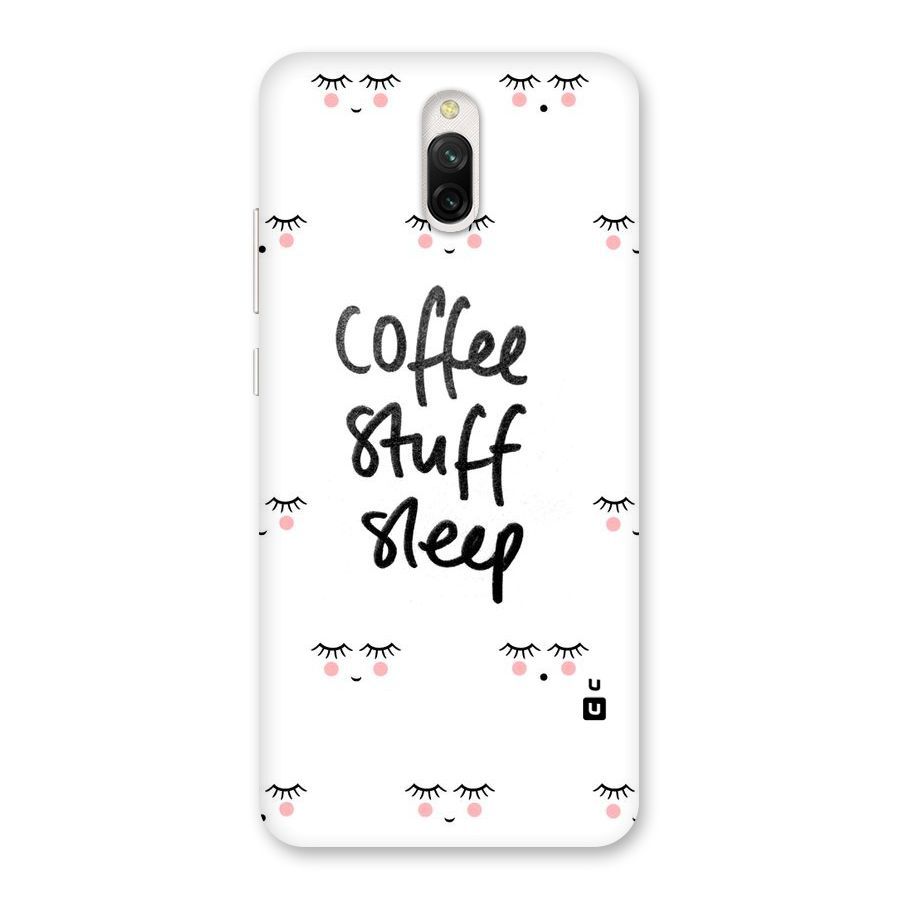 Coffee Stuff Sleep Back Case for Redmi 8A Dual