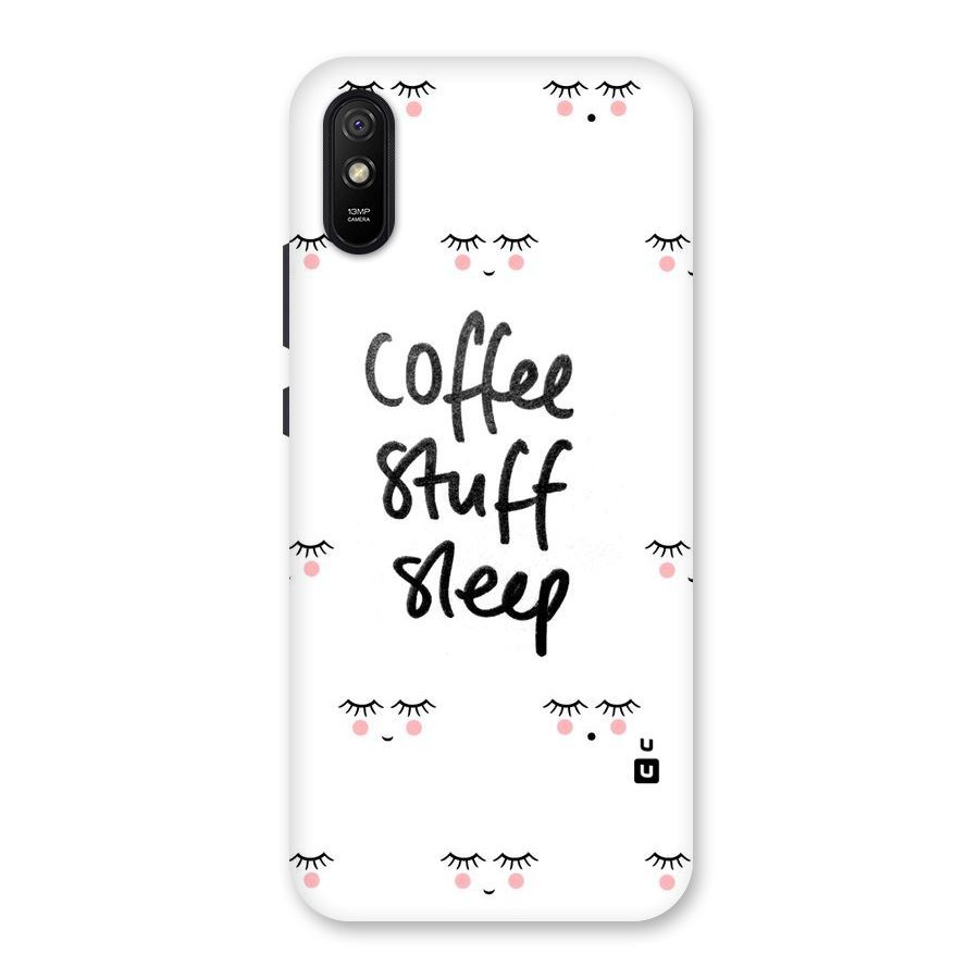 Coffee Stuff Sleep Back Case for Redmi 9A