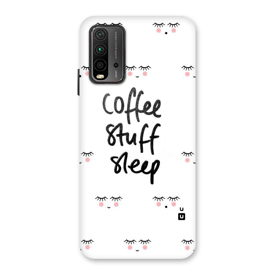 Coffee Stuff Sleep Back Case for Redmi 9 Power