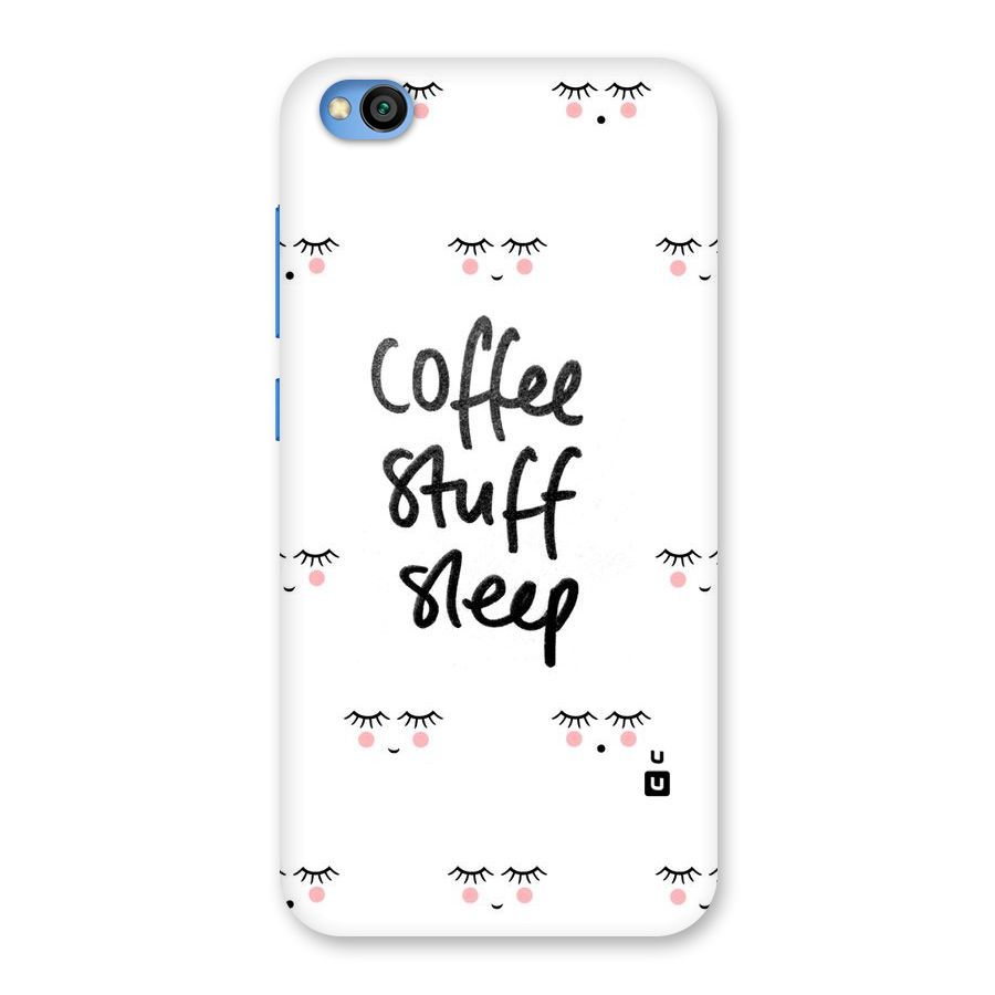 Coffee Stuff Sleep Back Case for Redmi Go