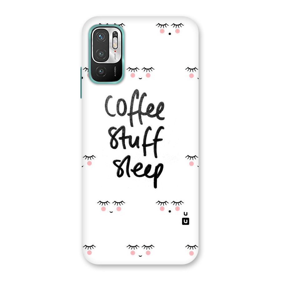 Coffee Stuff Sleep Back Case for Redmi Note 10T 5G