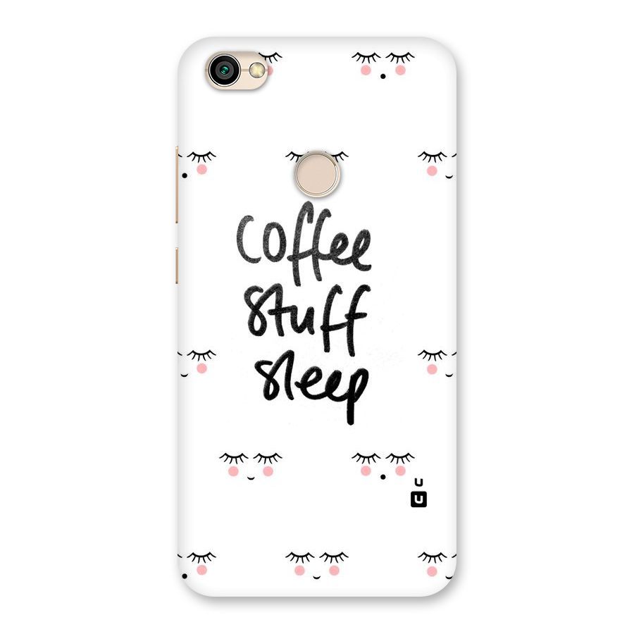 Coffee Stuff Sleep Back Case for Redmi Y1 2017