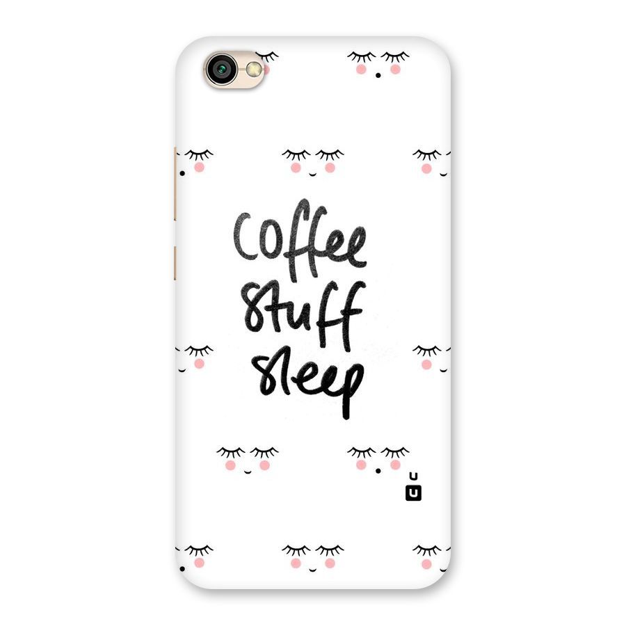 Coffee Stuff Sleep Back Case for Redmi Y1 Lite