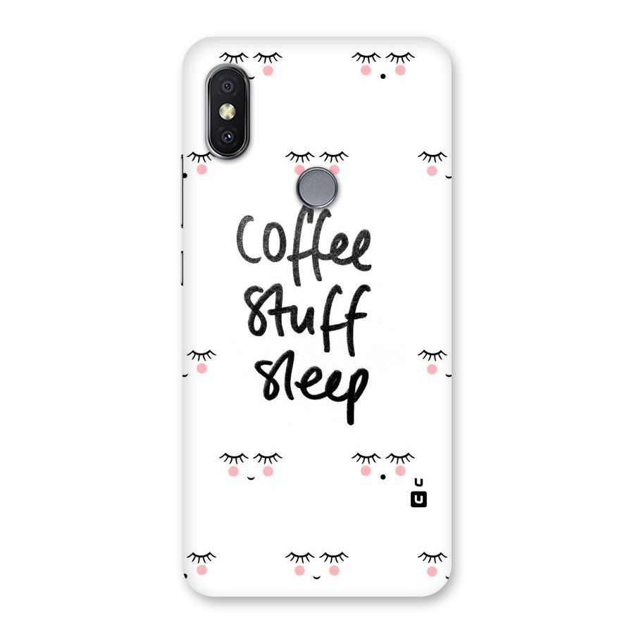 Coffee Stuff Sleep Back Case for Redmi Y2