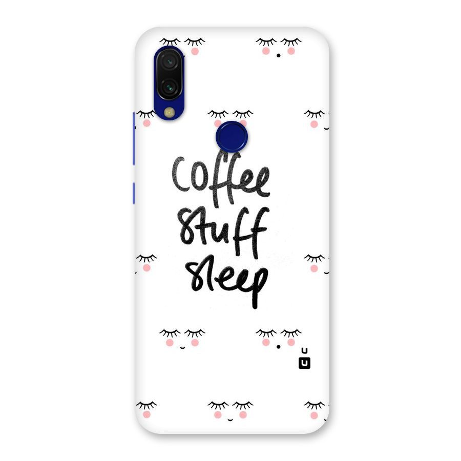Coffee Stuff Sleep Back Case for Redmi Y3
