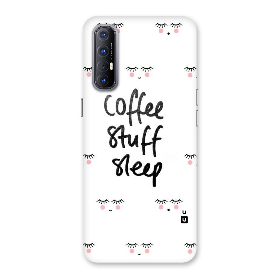 Coffee Stuff Sleep Back Case for Reno3 Pro