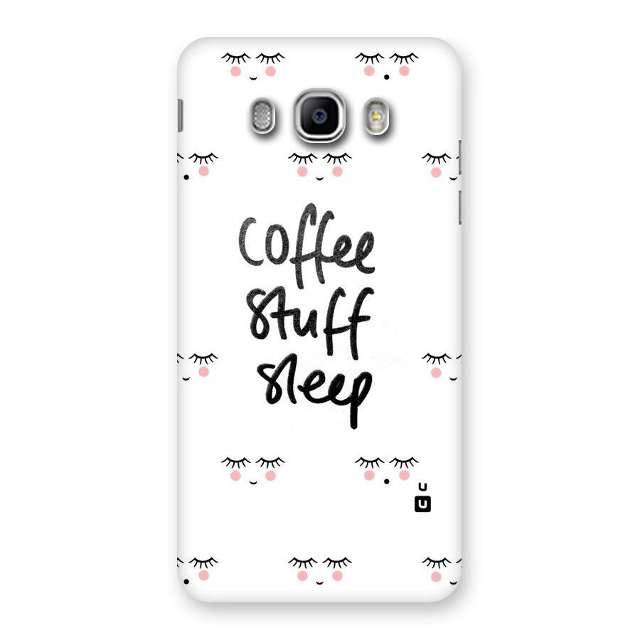 Coffee Stuff Sleep Back Case for Samsung Galaxy J5 2016