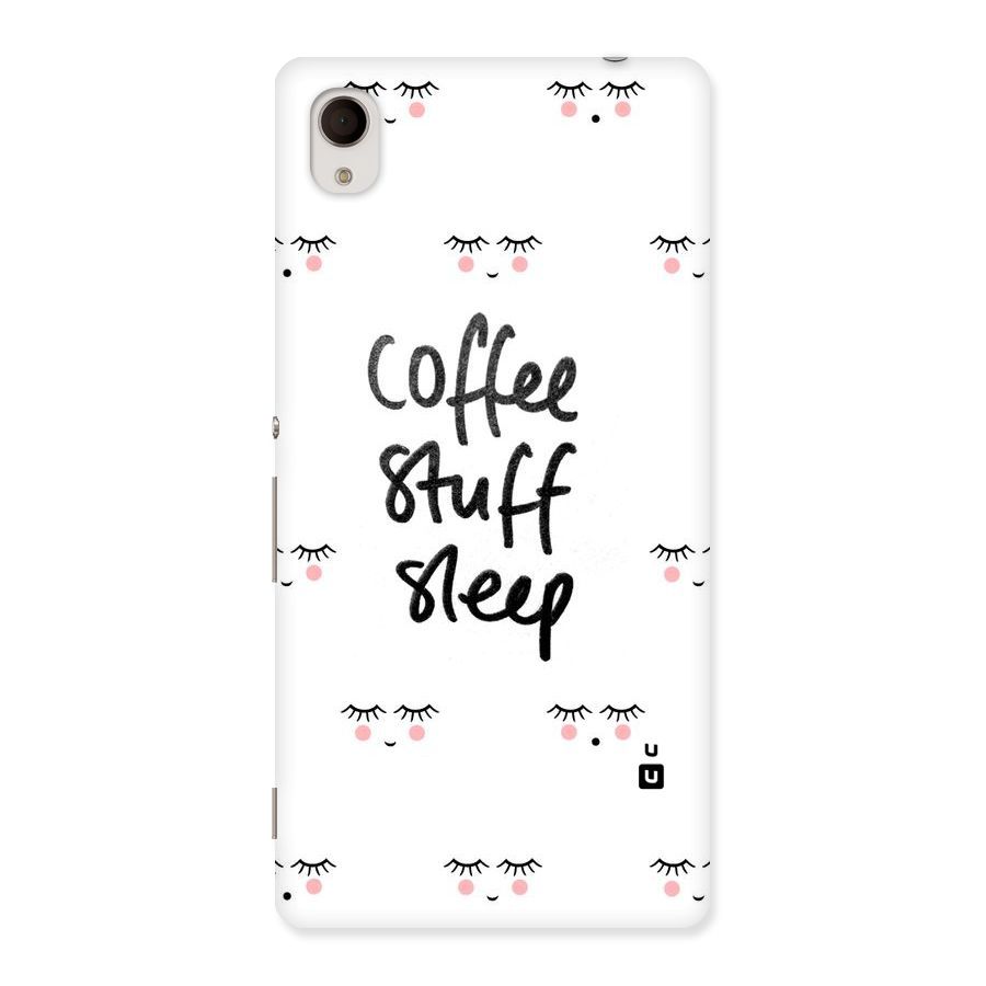 Coffee Stuff Sleep Back Case for Sony Xperia M4