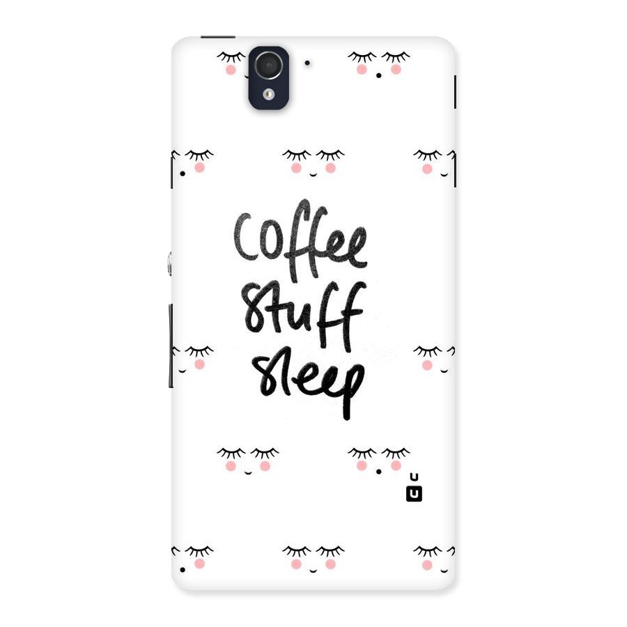 Coffee Stuff Sleep Back Case for Sony Xperia Z