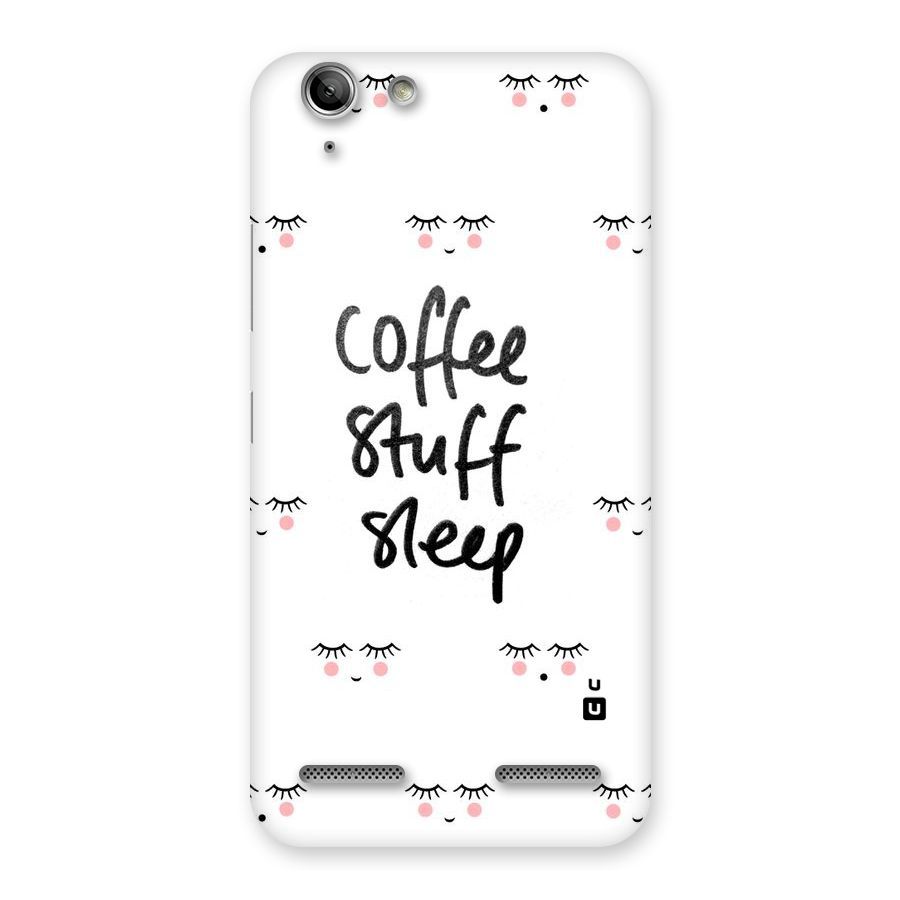 Coffee Stuff Sleep Back Case for Vibe K5 Plus