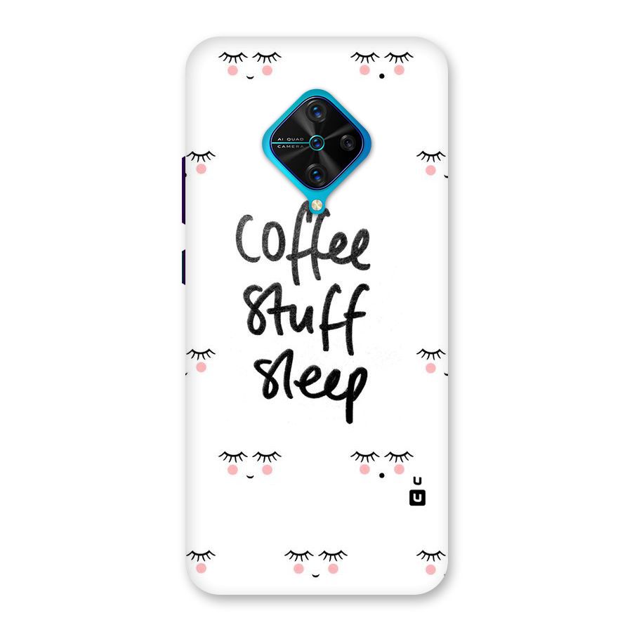 Coffee Stuff Sleep Back Case for Vivo S1 Pro