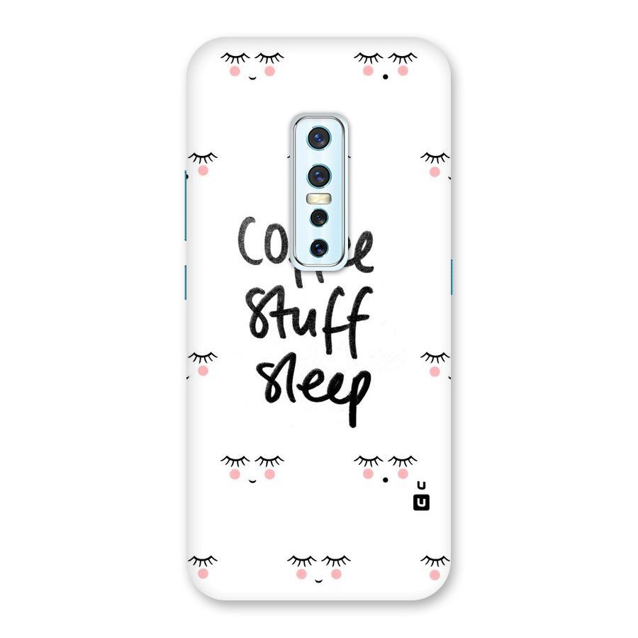 Coffee Stuff Sleep Back Case for Vivo V17 Pro