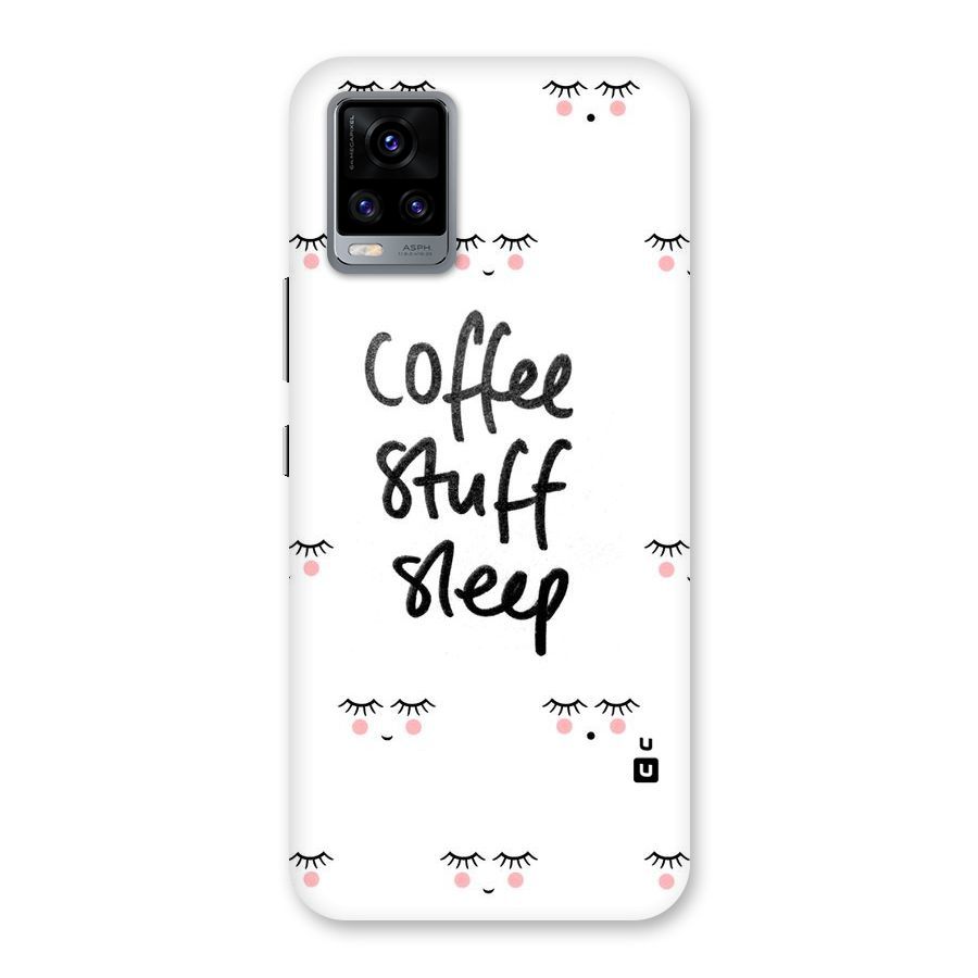 Coffee Stuff Sleep Back Case for Vivo V20