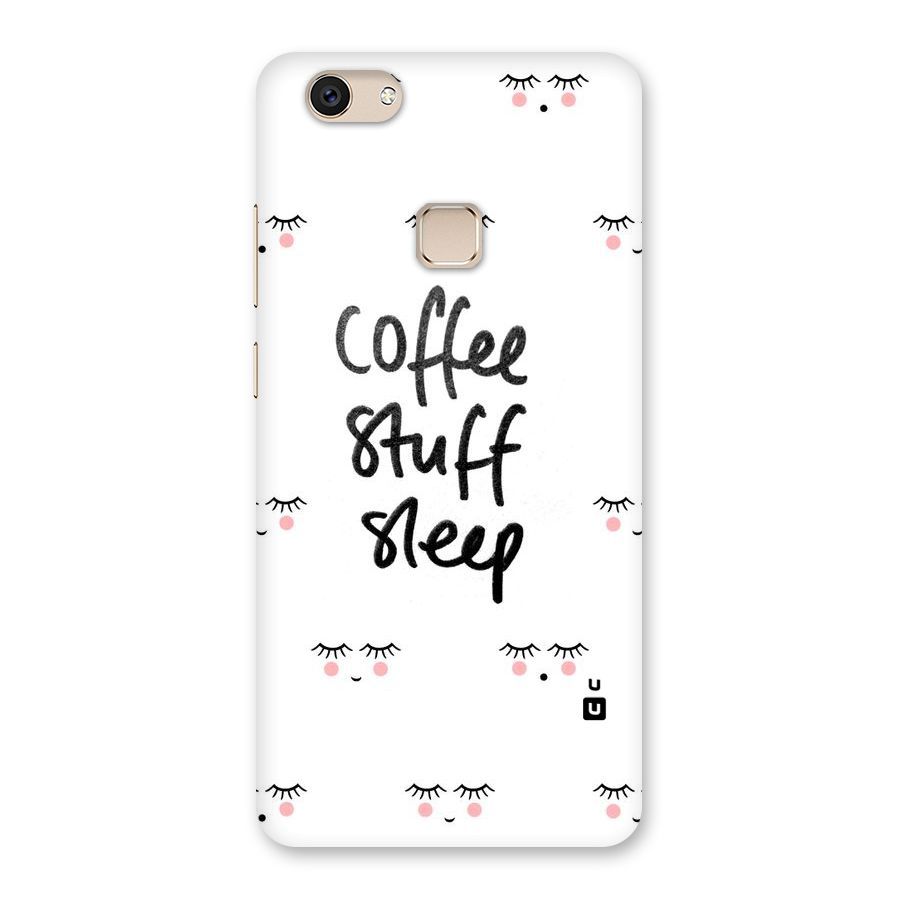Coffee Stuff Sleep Back Case for Vivo V7